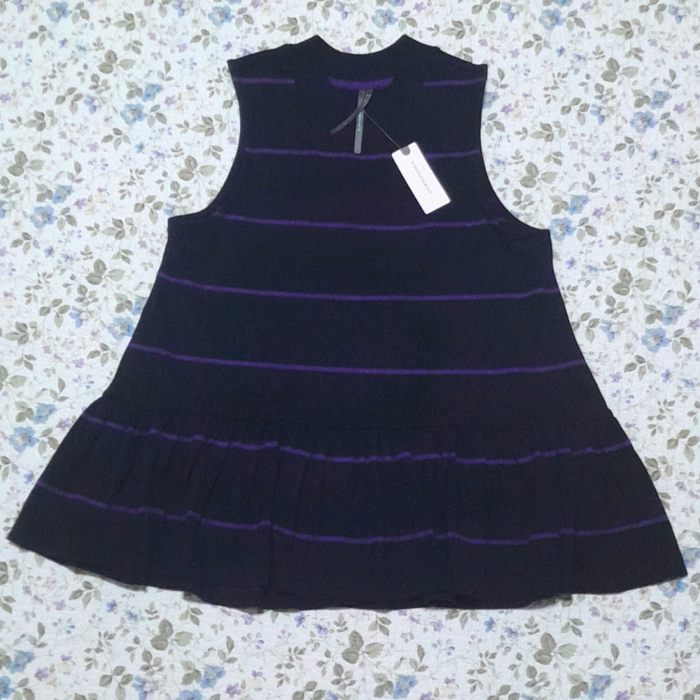 Peplum sleeveless tank top